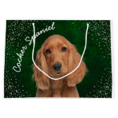 Cocker Spaniel Große Geschenktasche Geschenktüte (Vorderseite)