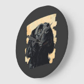Cocker Spaniel Große Wanduhr (Winkel)