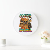 Cocker Spaniel Große Wanduhr (Zuhause)