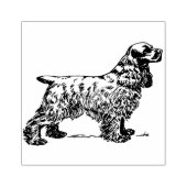 Cocker Spaniel Gummistempel (Prägung)