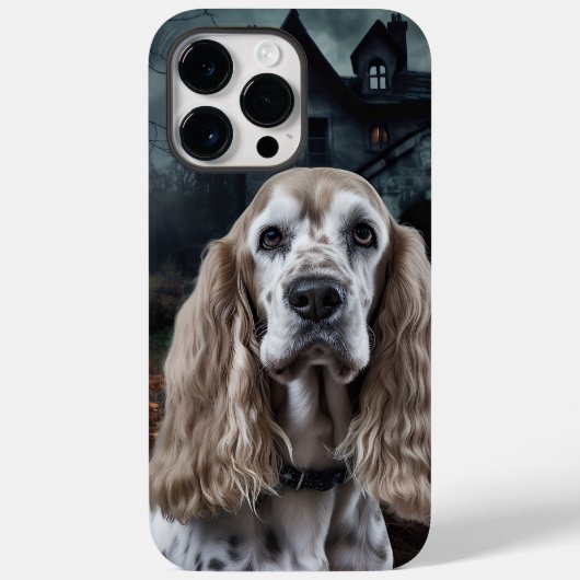 Cocker Spaniel Halloween Beängstigend Case-Mate iPhone Hülle (Rückseite)
