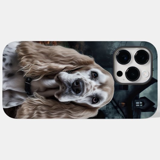 Cocker Spaniel Halloween Beängstigend Case-Mate iPhone Hülle (Rückseite (Horizontal))