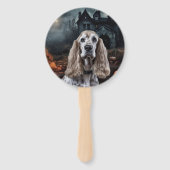 Cocker Spaniel Halloween Beängstigend Fächer (Rückseite)