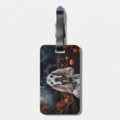 Cocker Spaniel Halloween Beängstigend Gepäckanhänger (Rückseite vertikal)