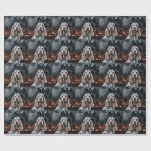 Cocker Spaniel Halloween Beängstigend Geschenkpapier (Flach)