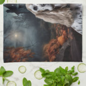 Cocker Spaniel Halloween Beängstigend Geschirrtuch (Gefaltet)