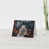 Cocker Spaniel Halloween Beängstigend Karte (Vorderseite)