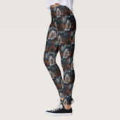 Cocker Spaniel Halloween Beängstigend Leggings (Links)