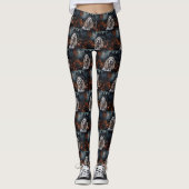 Cocker Spaniel Halloween Beängstigend Leggings (Vorderseite)