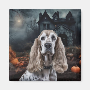 Cocker Spaniel Halloween Beängstigend Magnet