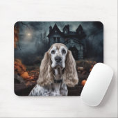 Cocker Spaniel Halloween Beängstigend Mousepad (Mit Mouse)