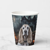 Cocker Spaniel Halloween Beängstigend Pappbecher (Vorderseite)