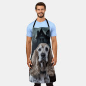 Cocker Spaniel Halloween Beängstigend Schürze (Getragen)