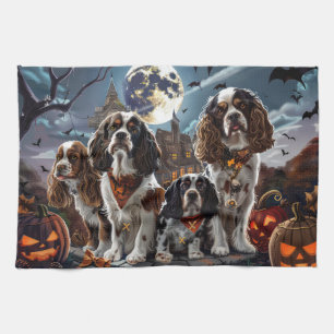 Cocker Spaniel Halloween Gruselig Geschirrtuch