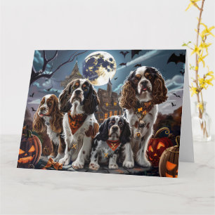 Cocker Spaniel Halloween Gruselig Karte