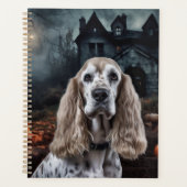 Cocker Spaniel Halloween Gruselig Planer (Vorderseite)