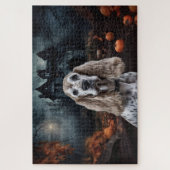 Cocker Spaniel Halloween Gruselig Puzzle (Vertikal)