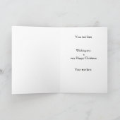 Cocker Spaniel Happy Christmas card Karte (Innenseite)