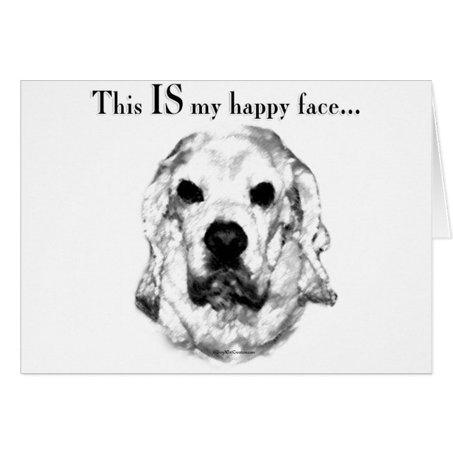 Cocker Spaniel Happy Face (Vorderseite (Horizontal))