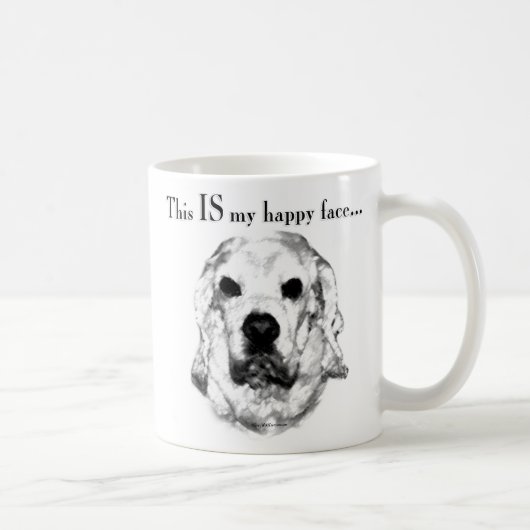 Cocker Spaniel Happy Face Kaffeetasse (Rechts)