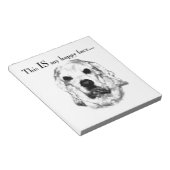 Cocker Spaniel Happy Face Notizblock (angewinkelt)