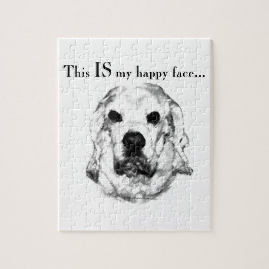 Cocker Spaniel Happy Face Puzzle (Vertikal)