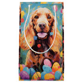 Cocker Spaniel Happy Oaster Kleine Geschenktüte (Vorderseite)