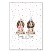 Cocker Spaniel Haustier Hund Tischnummer (Rückseite)