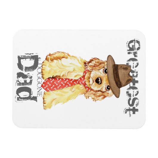 Cocker Spaniel Heart Dad Magnet (Horizontal)