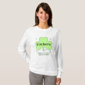 Cocker Spaniel Heaven; St. Patrick's Day Cocker T-Shirt (Vorne ganz)