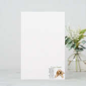 Cocker Spaniel Heritage of Liebe Briefpapier (Stehend Vorderseite)