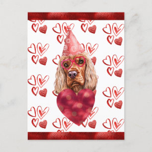 Cocker Spaniel Herz Hund Lover Valentine Geschenk Postkarte