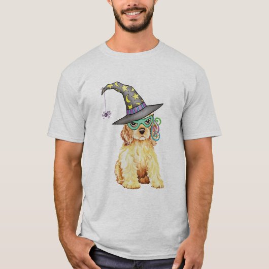Cocker spaniel-Hexe T-Shirt (Vorderseite)