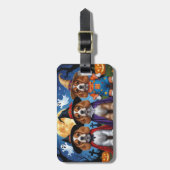 Cocker Spaniel Hogs Pumpkin Halloween Funny Gepäckanhänger (Vorderseite vertikal)