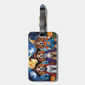 Cocker Spaniel Hogs Pumpkin Halloween Funny Gepäckanhänger (Rückseite vertikal)