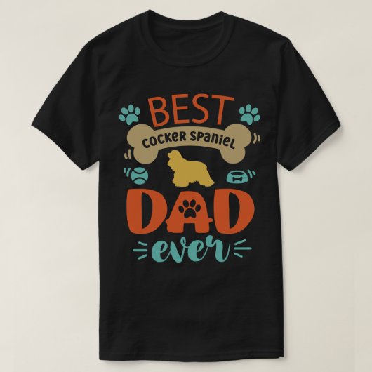 Cocker Spaniel Hund 1 T-Shirt (Design vorne)