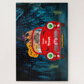 Cocker Spaniel Hund Autofahren Auto Beängstigend H Puzzle (Vertikal)