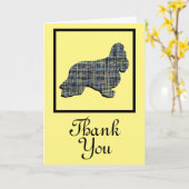 Cocker Spaniel Hund Danke, dass Sie die Karte begr (Gelbe Blume)