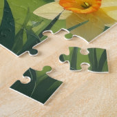 Cocker Spaniel Hund Frühlingsblumen Malerei Puzzle (Seite)