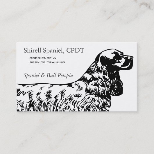 Cocker Spaniel Hund Geschäft Visitenkarte (Vorderseite)