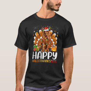 Cocker Spaniel Hund Halloween Weihnachten Glücklic T-Shirt