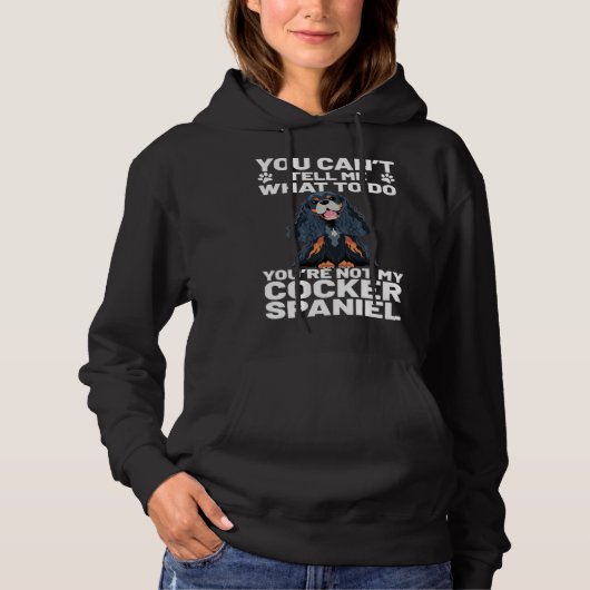 Cocker Spaniel Hund Hund Hoodie (Vorderseite)
