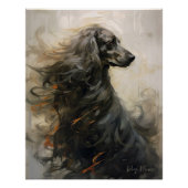 Cocker Spaniel Hund im Wind 2002 - Yacobsen Dero Poster (Vorderseite)
