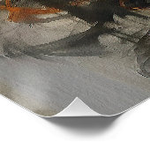 Cocker Spaniel Hund im Wind 2002 - Yacobsen Dero Poster (Ecke)