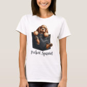 Cocker Spaniel Hund in einer Tasche T-Shirt (Vorderseite)