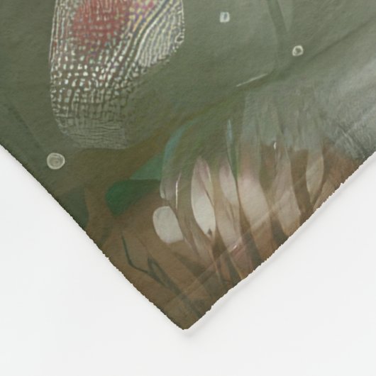 Cocker Spaniel Hund in Schneehocht Fleecedecke (Ecke)