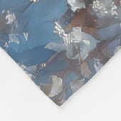 Cocker Spaniel Hund in Sledge Lass es Schnee Weihn Fleecedecke (Ecke)