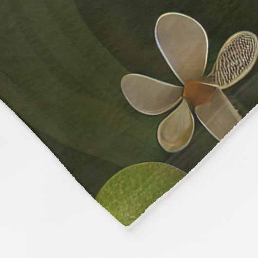 Cocker Spaniel Hund in St. Patrick's Day Dress Fleecedecke (Ecke)