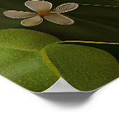 Cocker Spaniel Hund in St. Patrick's Day Dress Poster (Ecke)