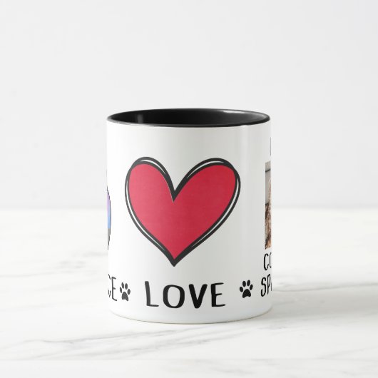 Cocker Spaniel Hund liebt Tasse (Zentrum)